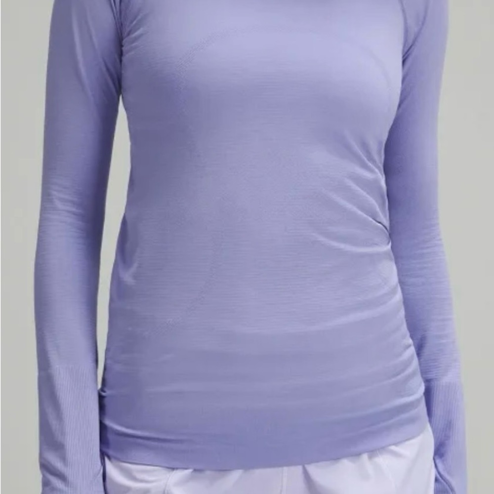 Lululemon Swiftly Tech Long Sleeve Shirt 2.0 Hip Length Dark Lavender size 6